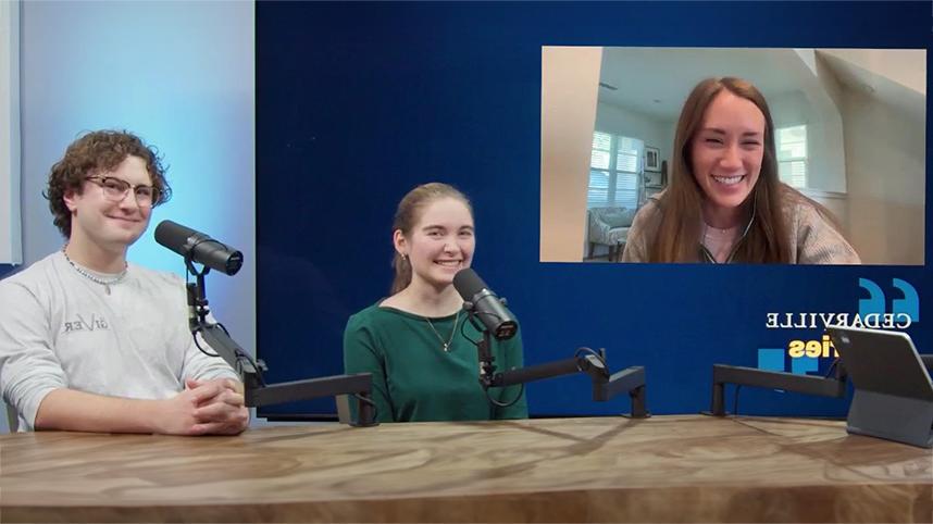 Kathryn Sill, Sarah Mummert, and Ben Konuch on the Cedarville Stories podcast.